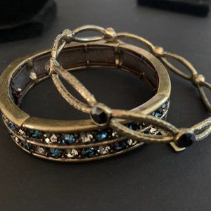 Antiqued Gypsy Bracelets Set of 2